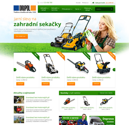Tvorba eshopu Drupol