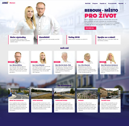 Tvorba webu ANO Beroun
