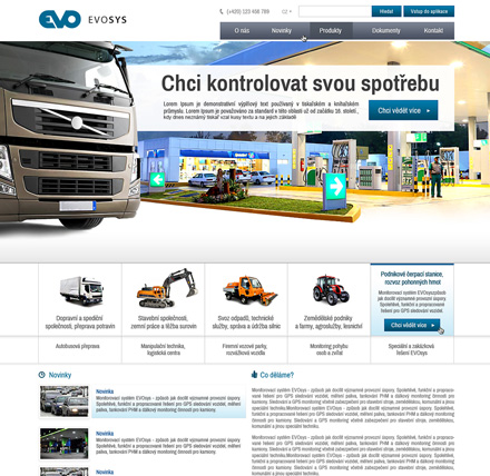 Tvorba webové stránky EVOTECH