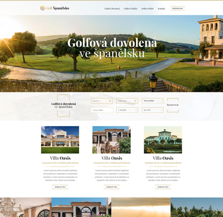 Tvorba webu Golf Španělsko