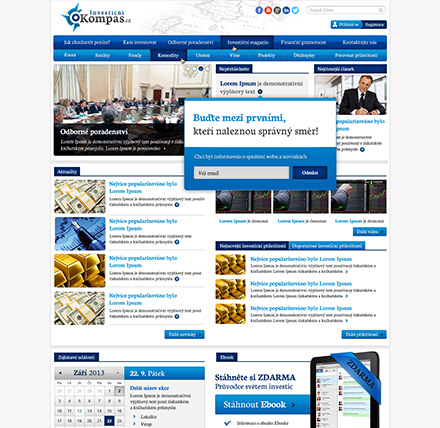 Tvorba webu Investiční kompas