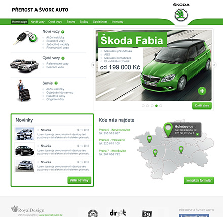 Tvorba webu Přerost a Švorc