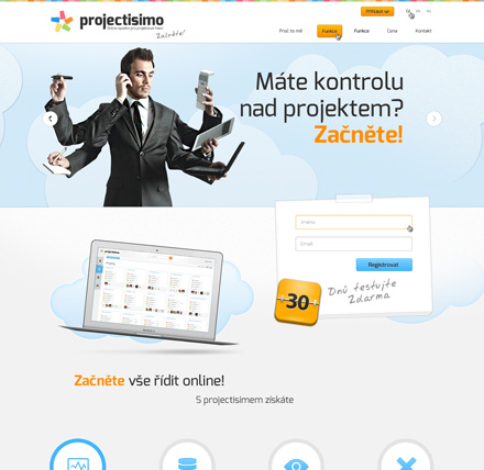Tvorba webu Projectisimo